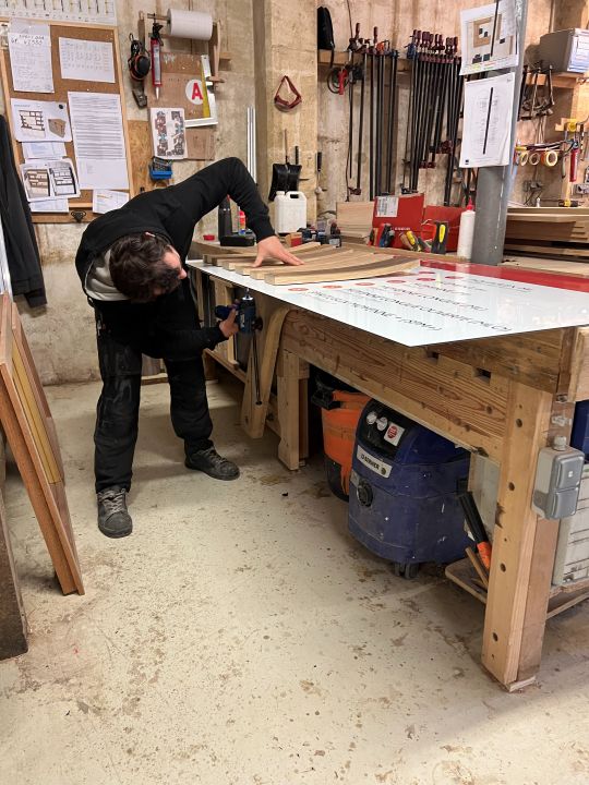 Fabrication du panneau des chauffes