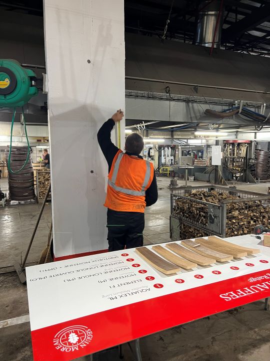Installation du panneau des chauffes