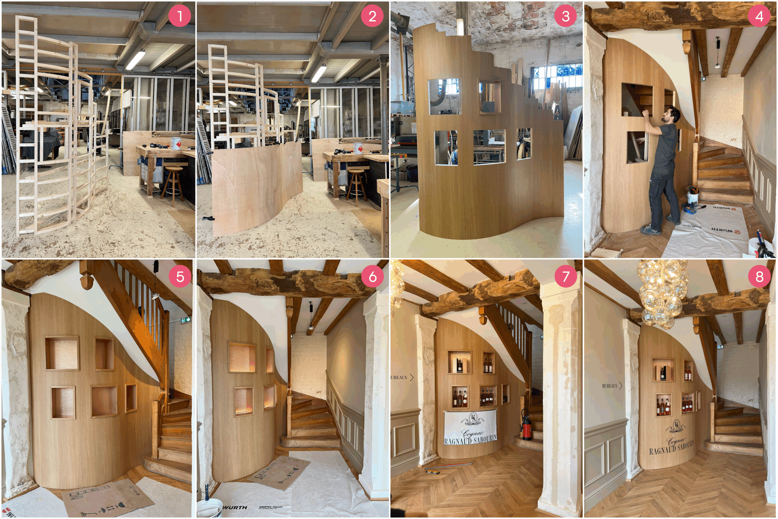 Fabrication du mobilier sur mesure à partir des dessins et plan de fabrication