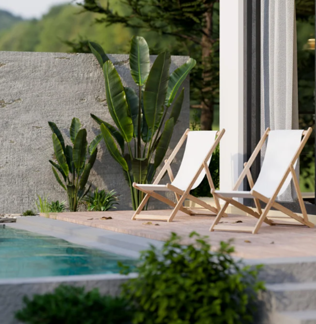 Terrasse et piscine – Aménagement extérieur