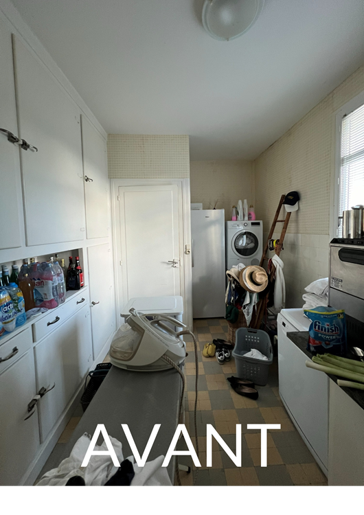 Avant arrière cuisine /buanderie - Coté buanderie