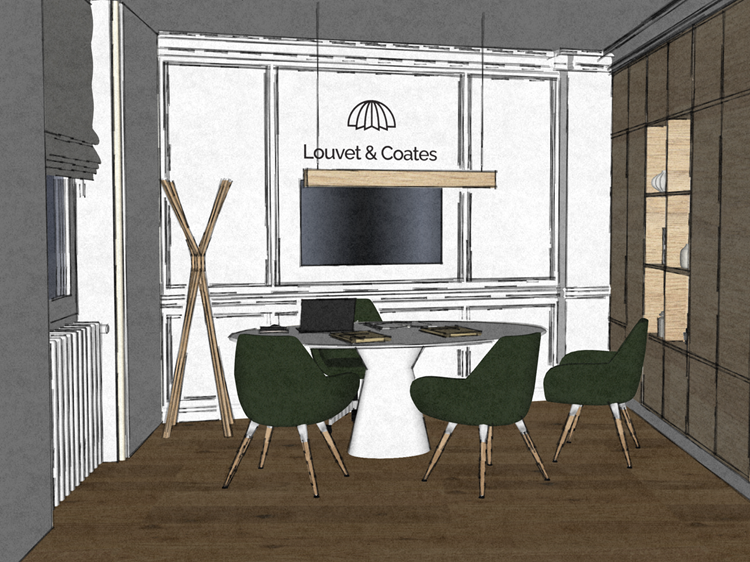 Maquette du bureau dédié à l’épargne et au patrimoine