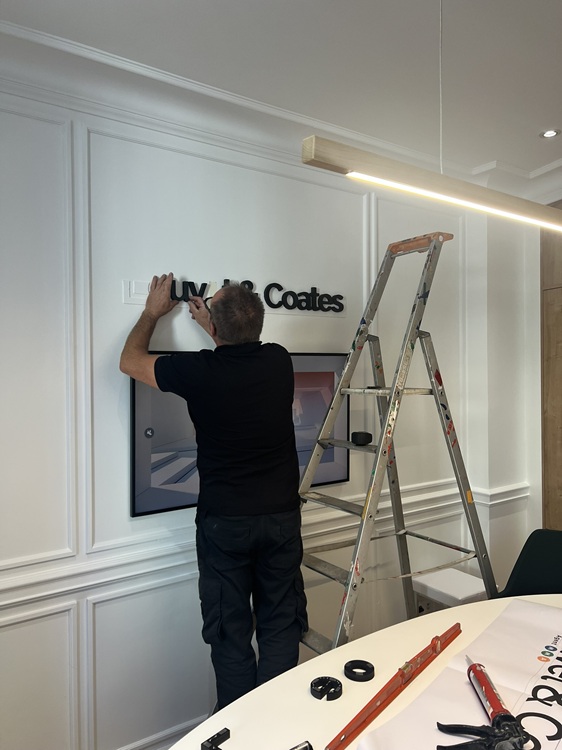 Pose de la signalétique