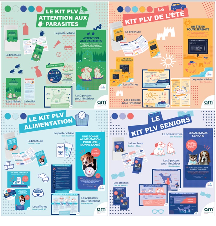 4 ex. d'opérations commerciales et tous les outils développés pour chacune d'entre elles - les parasites - l'été et ses dangers - l'alimentation - le bilan sénior