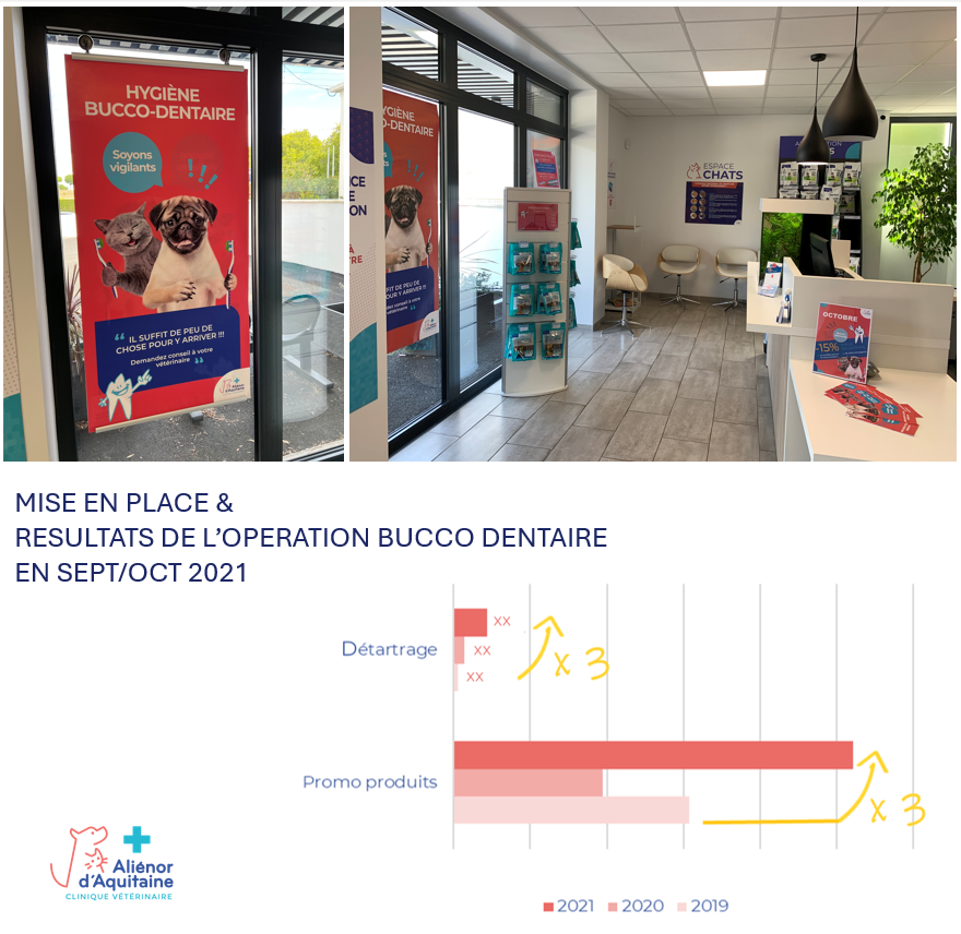 Ex. Opération bucco-dentaire - Mise en place dans la clinique et résultats ;-)