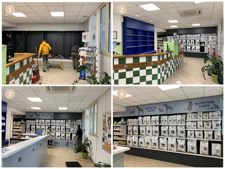 Les étapes de montage du meuble Pet Food