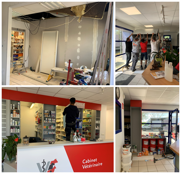 Cabinet de Montembœuf pendant les travaux