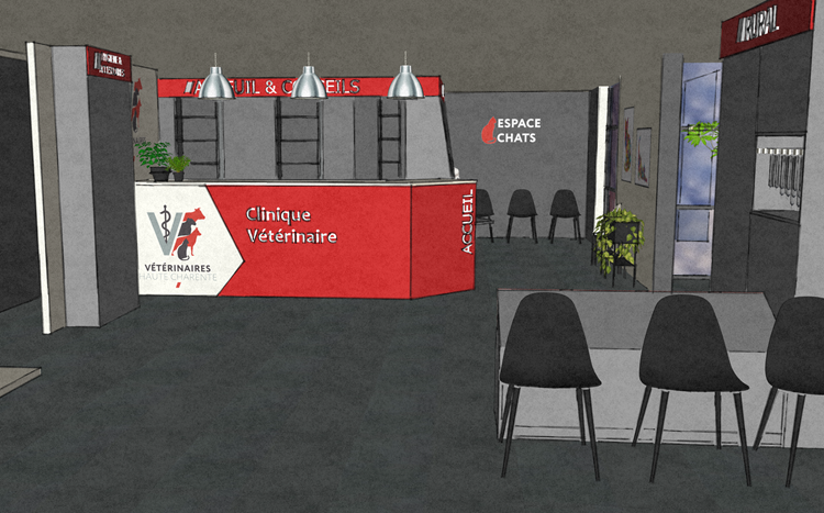 Maquette de l'accueil à Roumazières