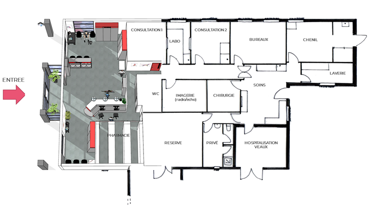 Futur plan de Roumazières (modification de quelques cloisons notamment)