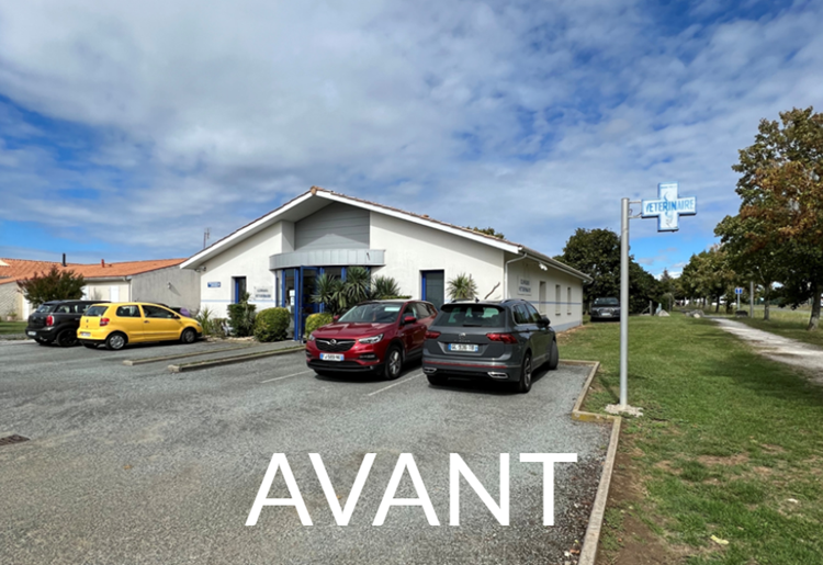 Avant - Entrée de l'ancienne clinique