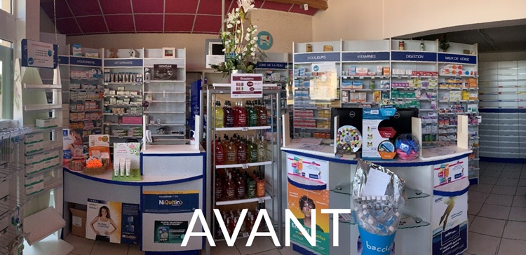 Avant - vue coté comptoirs
