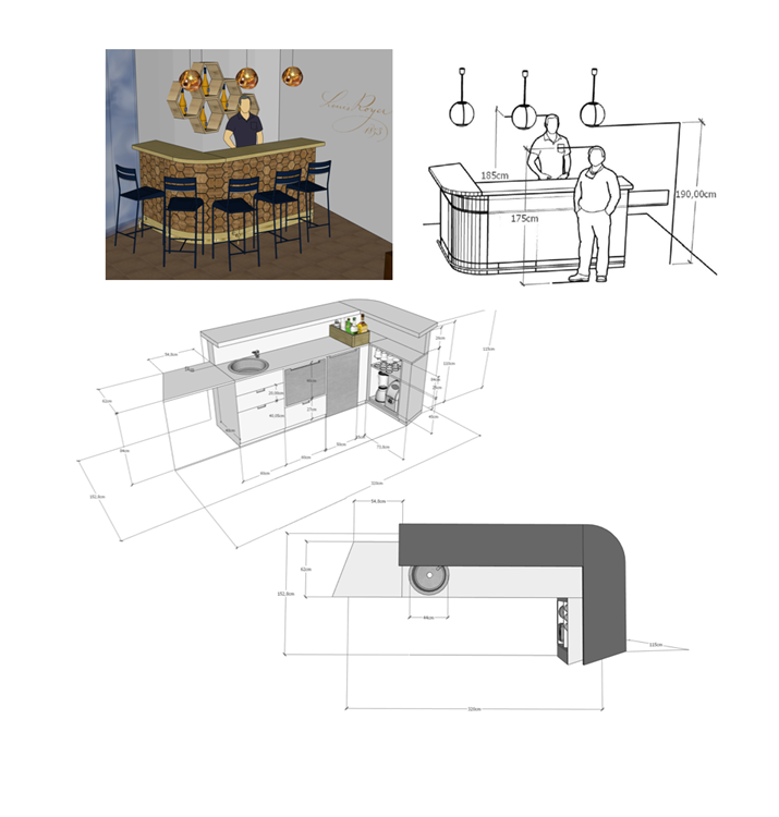 Plans de fabrication du meuble du bar