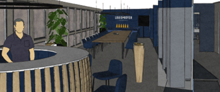 Maquette - Salle de réunion et de dégustation Louis Royer