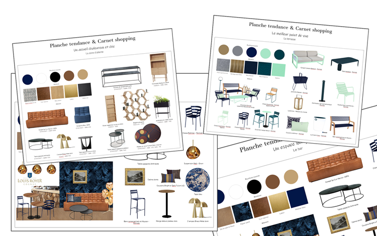 Sélection des mobiliers alliant Univers visuel de la marque et respect du budget