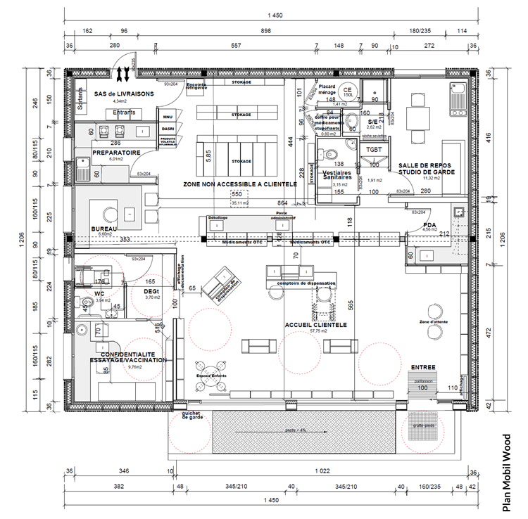 Plan de l'architecte