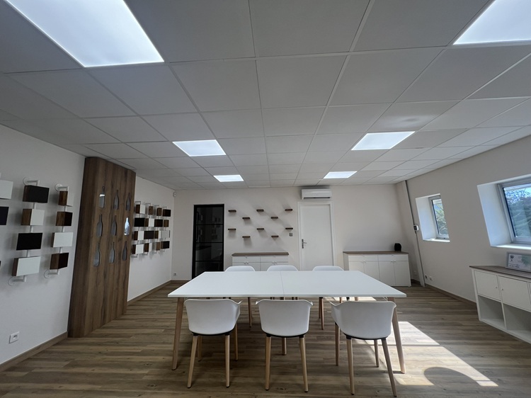 Réalisation de l'accueil/showroom