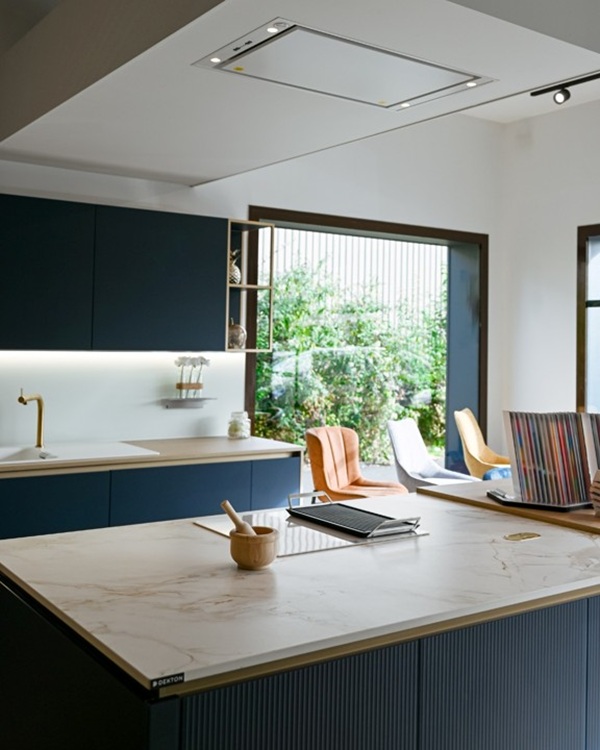 Zone du showroom - Cuisine, elle sert de zone de démonstration lors d'ateliers cuisine